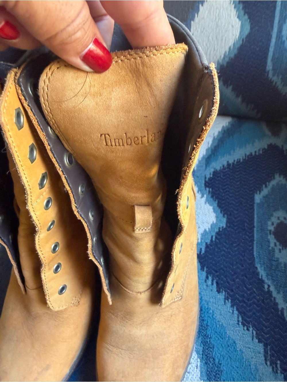 Timberland Women's Tan Leather Lace-Up Heeled Boots - Picture 3 of 10